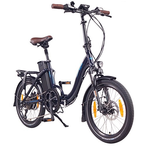 Bici elettriches : NCM Paris+ 20” Bicicletta elettrica Pieghevole, 36V 19Ah 684Wh Blu