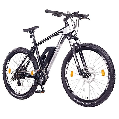 Bici elettriches : NCM Prague Bicicletta elettrica Mountainbike, 250W, Batteria 36V 13Ah 468Wh (27, 5" Nero)