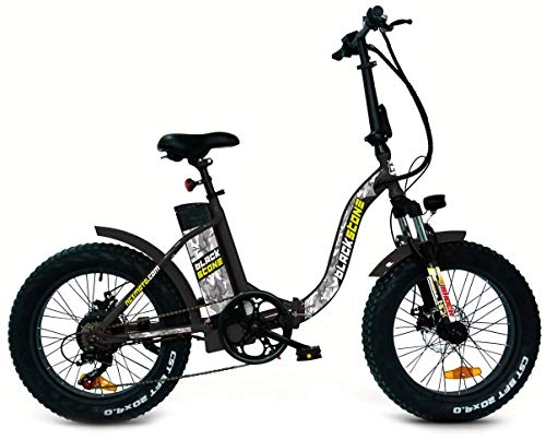 Bici elettriches : ncx moto Fat-Bike Bicicletta Elettrica Pieghevole a Pedalata Assistita 20" 250W Blackstone Nera