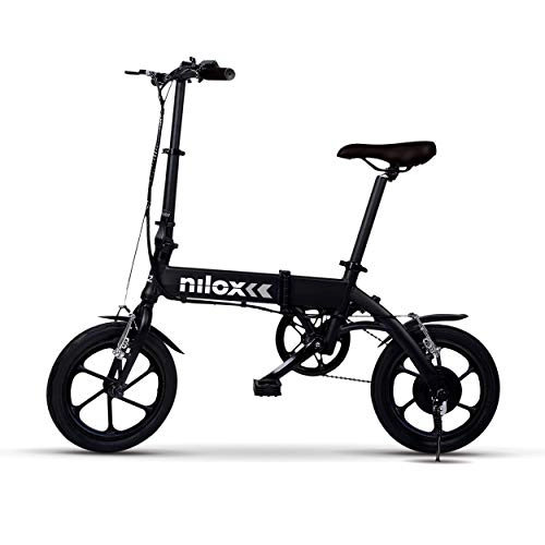 Bici elettriches : Nilox Doc X2 Plus, Bicicletta Elettrica Pieghevole, Motore 36v Unisex - Adulto, Nero, Taglia Unica