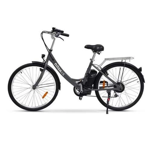 Bici elettriches : Nilox E Bike X5, Bicicletta Elettrica City Bike a Pedalata Assistita, Ruote 26'', Velocità 25km / h, Autonomia 55km, Nero