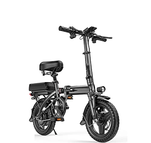 Bici elettriches : NYASAA Bicicletta elettrica, batteria al litio telaio in lega di alluminio conversione di frequenza motore ad alta velocità, bicicletta pieghevole, adatta per uscire (15A)