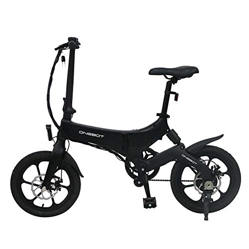 Bici elettriches : Onebot S6 - Bicicletta elettrica da 16", pieghevole, 36 V, 6, 4 Ah, 250 W, 25 km / h, 3 velocità di regolazione, telaio in lega di magnesio