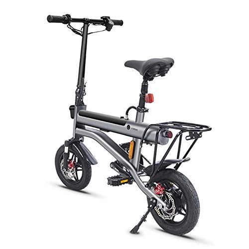 Bici elettriches : OYLXQ Bicicletta Pieghevole elettrica, Bicicletta Portatile elettrica da 12 Pollici, 350W, 36V 7.8Ah Batter Ricaricabile, velocità Massima 35KM / H, E-Bike per Adulti Donne Uomini