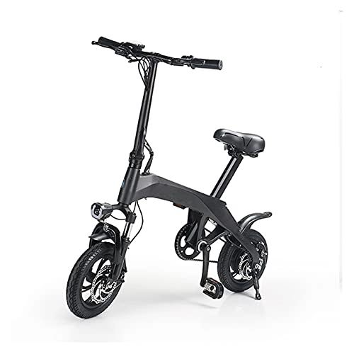 Bici elettriches : paritariny Bici elettrica Bici elettrica in Fibra di Carbonio Bici Adulti Adulti a Pedale Assist Pieghevole E-Bike Leggero Mini (Color : 12inch)