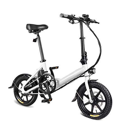 Bici elettriches : PerGrate 2019 Bike, 1 PCS Electric Folding Bike Foldable Bicycle Double Disc Brake Portable for Cycling