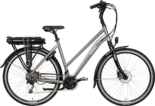 Bici elettriches : POPAL e-volution 14.071, 1cm 53cm donna 20SP freno a disco grigio