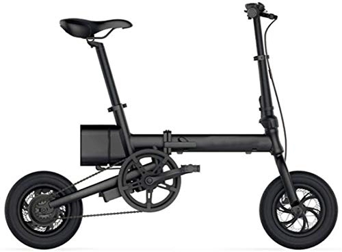 Bici elettriches : RDJM Bciclette Elettriche, Bici elettrica da 250W, Bike elettrica for Adulti 36V / 6AH, 12"Bicicletta elettrica Pieghevole da 12" 25km / h con Batteria Rimovibile agli ioni di Litio