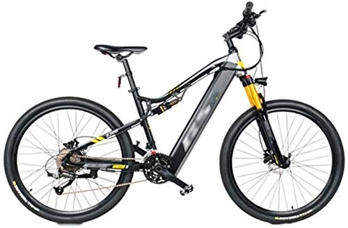 Bici elettriches : RDJM Bciclette Elettriche, Mountain Bike elettriche, Ruote 27.5inch Adulti Bicicletta 27 velocità Offroad Bike Sport all'Aria Aperta (Color : Gray)