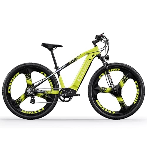 Bici elettriches : RICH BIT M520 Bici elettrica, Mountain bike elettrica da 29 pollici, Batteria agli ioni di litio 48V * 14AH Ebike a 7 velocità (verde)