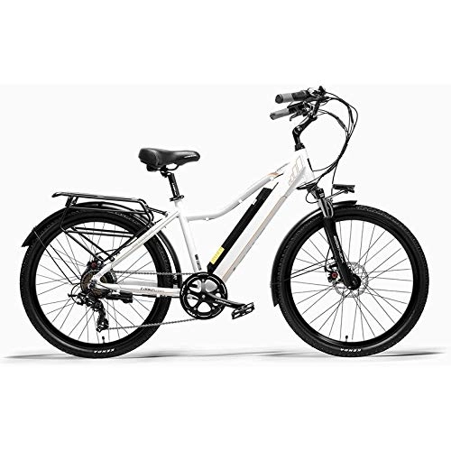 Bici elettriches : Rindasr 26" Leggera Pieghevole Bicicletta elettrica, 7 Spostamento velocit, 350W / 36V / Batteria di Litio 15Ah / Lega di Alluminio Elettrico Mountain Bike Bicicletta