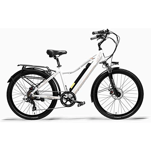 Bici elettriches : Rindasr Pieghevole Bicicletta elettrica, 7 Spostamento velocit, 26" Leggero Elettrico Mountain Bike Bicicletta, 350W / 36V / Batteria di Litio 15Ah / Lega di Alluminio