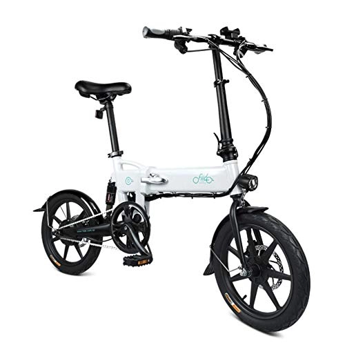 Bici elettriches : Rvest Bicicletta elettrica Pieghevole, Scooter Elettrico Pieghevole per Bici elettrica Pieghevole da 250 W con Faro, Telaio Pieghevole