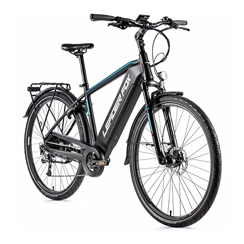 Bici elettriches : Sandy Leaderfox Ebike (Nero / Blu, 20")