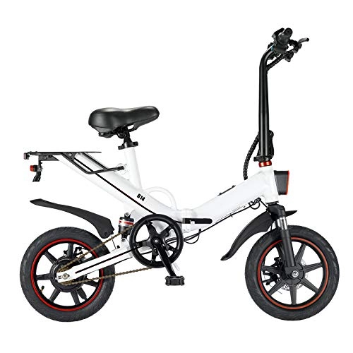 Bici elettriches : Sansund - Bicicletta elettrica pieghevole intelligente, 400 W, per adulti, impermeabile, con display HD, batteria da 15 Ah / 48 V, velocità massima 25 km / h, freno a disco