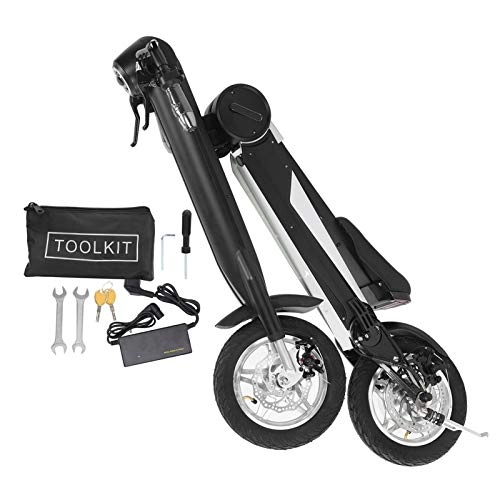 Bici elettriches : Scooter Elettrico con Motore Senza spazzole, Piccola e-Bike Pieghevole da 36 V / 250 W con Luce Anteriore da 220 V.(EU)