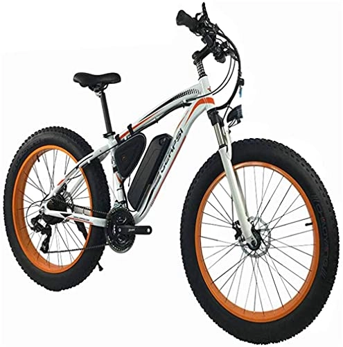 Bici elettriches : SFSGH Bici elettrica Mountain Bike elettrica 48V 1000W Mountain Bike elettrica 26 Pollici Fat Tire Ebike 21 velocità Beach Cruiser Forcella Ammortizzata Sportiva da Uomo Mountain Bike Fr