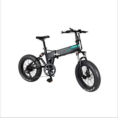 Bici elettriches : SHUAIGUO MTB elettrica Pieghevole Bici, Aumenta la velocit della Bicicletta Mountain Fino a 18, 6 mph, 20 Pollici E-Bike Adulti Fat Tire 36V 12.5Ah Batteria 250W Motore Ammortizzatore