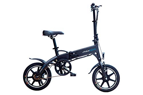 Bici elettriches : SKATEFLASH - Bicicletta elettrica SK Urban Mini [pieghevole] [regalo casco e guanti skateflash] Potenza -250 W - Batteria LG Litio 36 V 7, 8 Ah - 40 km di autonomia - colore nero