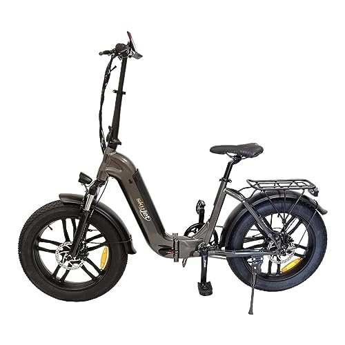 Bici elettriches : SkyJet Bicicletta Elettrica Folding Bike Bici Pieghevole Fat Bike E Bike 4S ( Size 20" ) 250 Watt Batteria 36v 10 Ah ( Autonomia 60 Km ) Pedalata Assistita Lcd Display All Terrain (Nero Antracite)