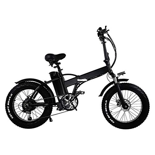 Bici elettriches : SMAA 20" Pieghevole Bici elettrica Fat Tire Bicicletta elettrica della Montagna con Il Motore 500W 48V 15AH Batteria al Litio Rimovibile con Display LCD tachimetro, ebike per Adulti