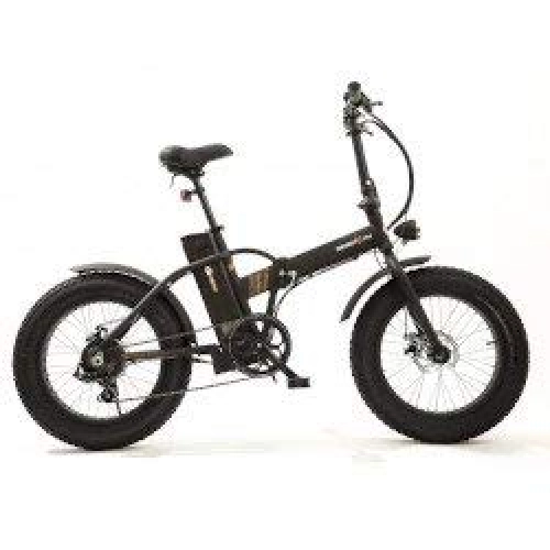 Bici elettriches : Smartway Monster Fat E-Bike Pieghevole Nera