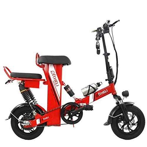 Bici elettriches : Sport fitness all'aperto Batteria elettrica al litio rimovibile per auto elettrica Display a cristalli liquidi con doppio freno a disco meccanico (chiave del telecomando) Telefono cellulare dual st