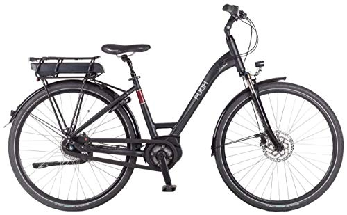 Bici elettriches : Stadrad E 28 Pollice 45 cm Donne 7SP Freno a Disco Nero Opaco