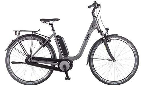 Bici elettriches : Stadrad E-SL 28 Pollice 50 cm Donne 8SP Idraulico Freni a Cerchio Grigio Opaco