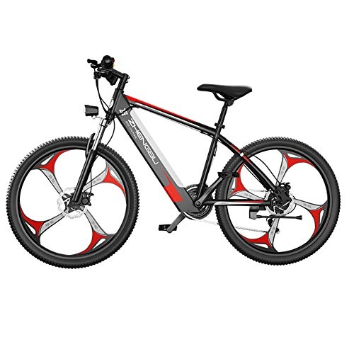 Bici elettriches : SXZSB Bicicletta Elettrica Bicicletta Elettrica Pieghevole 400W Bici Elettriche con Sistema di Cambio A 21 velocità, Batteria agli Ioni di Litio 10AH 48 V, City Bike Leggero da 26 Pollici, Grigio