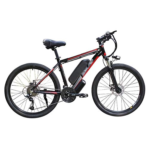 Bici elettriches : SXZZ Bicicletta Elettrica, Mountain Bike Elettrica da 26 '' con Luce A LED, Bici Elettrica A 21 velocità con Batteria agli Ioni di Litio Rimovibile di Grande capacità, C