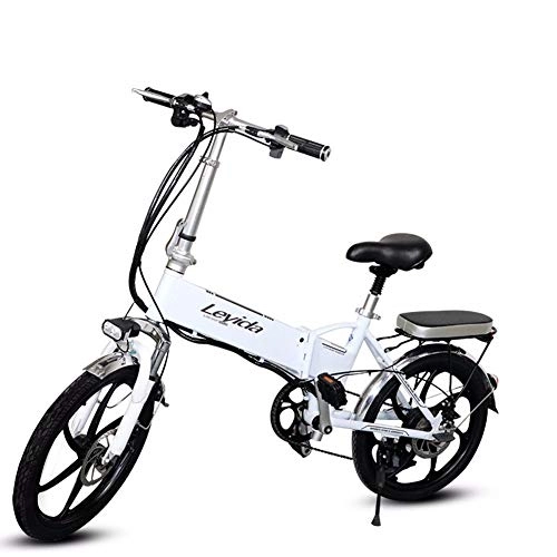 Bici elettriches : SYJ Pieghevole Auto elettrica, Auto elettrica Bianca Auto elettrica Batteria al Litio Auto elettrica Montagna Bicicletta elettrica Adatta per Il Lavoro degli Adulti Red 20 inch 48v