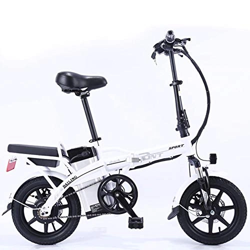 Bici elettriches : SYJ Pieghevole Auto elettrica Scooter Elettrico Bicicletta elettrica Adatto per Adulti La Durata della Batteria 48v Forte comodit di Viaggio Pieghevole 48v32a