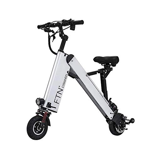 Bici elettriches : SZPDD Bicicletta elettrica da 8 Pollici Max, Argento