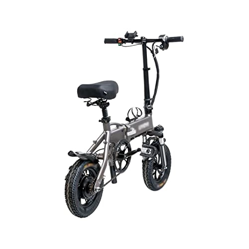 Bici elettriches : TABKER Bicicletta elettrica Folding Electric Bicycle Lightweight Lithium Batteries Mini E Bike