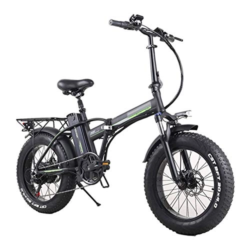 Bici elettriches : TANCEQI Mountain Bici Elettrica Pieghevole Adulto, Freno A Doppio Disco Bicicletta A Rotolare sulla Neve O La Sabbia, Motore 350W, Cambio A 7 velocità, Display LCD