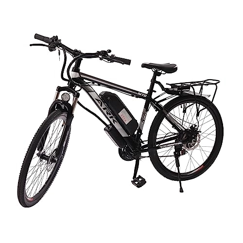 Bici elettriches : TaNeHaKi Bicicletta elettrica da 26 pollici, E-mountain bike, pedelec, bicicletta elettrica, regolabile, display LCD, 21 marce, 250 W