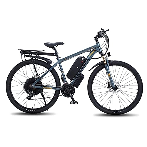 Bici elettriches : TAOCI Bici Elettriche per Adulto, Mountain Bike, Lega di Alluminio Ebikes Biciclette All Terrain, 29"48 V Batteria agli Ioni di Litio Rimovibile Bicicletta per Ciclismo Viaggi Allenamento