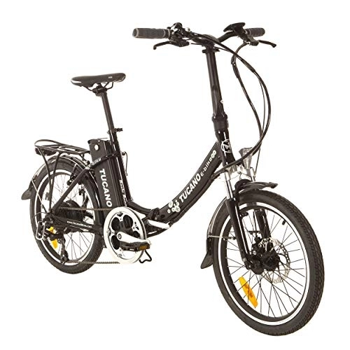 Bici elettriches : Tucano Bikes Basic Renan Nero, Bicicletta elettrica Unisex Adulto, Unico