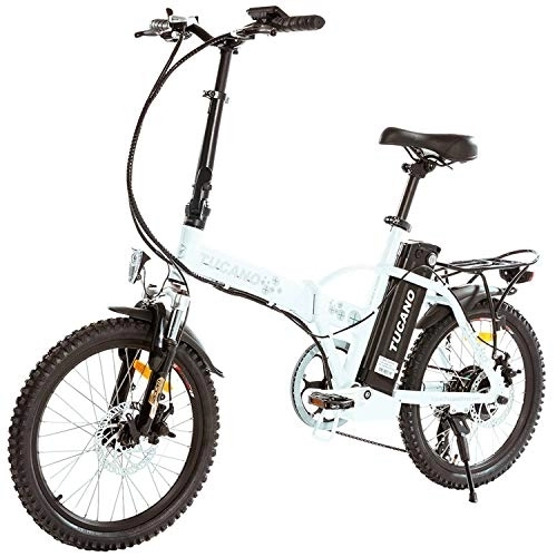 Bici elettriches : Tucano Bikes Deluxe Bianco, Bicicletta elettrica Unisex Adulto, Unico