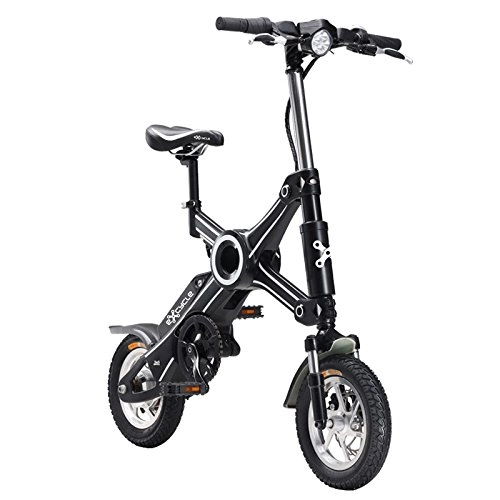 Bici elettriches : Twodots E- X-Cycle, Bicicletta Elettrica Unisex Adulto, Nero, 113 x 67 x 38