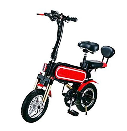 Bici elettriches : TX Bici elettrica Pieghevole Portatile Batteria al Litio da 12 Pollici Mini Dimensioni Facili da trasportare