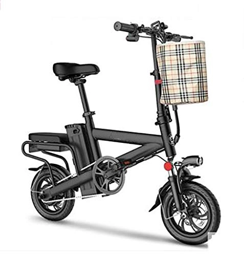 Bici elettriches : TX Mini Scooter Elettrico Pieghevole Piccolo Scooter Interruttore di 3 Modelli Batteria al Litio Rimovibile 36v 100km, Ruota da 12 Pollici