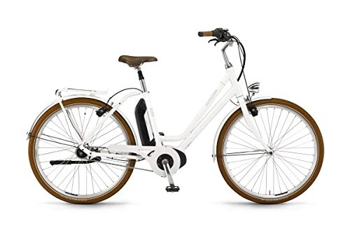 Bici elettriches : Unbekannt Winora Saya N7F 400 2019 - Bicicletta elettrica da Donna, Stile retrò Pedelec, Colore: Bianco, Donna, 52 Centimetri