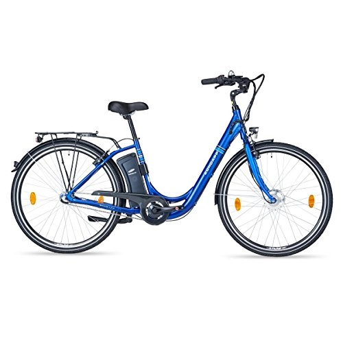 Bici elettriches : Unbekannt Zuendapp Green 2.0 e di Bike | Alu | 28 | 24 V | Colore Blu | 250 W | 3 Gang Shimano mozzo, Biciclette elettriche | | LED | Anteriore Motore | Unisex | Portata Circa 70 km