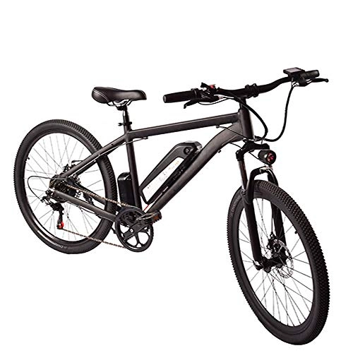 Bici elettriches : VBARV 3.0 Mountain Bike elettrica in Carbonio, Bici elettrica per Assistenza al Pedale della Bicicletta in Fibra di Carbonio con Sistema di Trasmissione a 27 velocità Shimano e 36V Rimovibile