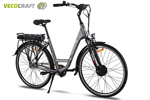 Bici elettriches : VECO Craft Nyx 7Bicicletta elettrica, Donna, City Bike, e di City Bike, E-Bike, 36V 250W shengyi anteriore motore