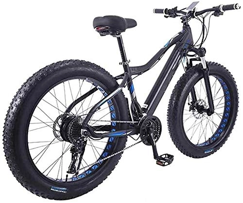 Bici elettriches : Viaggi Convenienza Un sano viaggio 38V 350W bici elettrica bici di montagna elettrica 26inch Fat Tire E-Bike 21 velocit Beach Cruiser Mens Sport Mountain Bike batteria al litio freni a disco idraulic