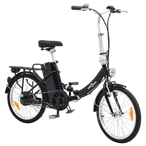 Bici elettriches : vidaXL Bicicletta elettrica Pieghevole in Lega di Alluminio con Batteria a ioni di Litio