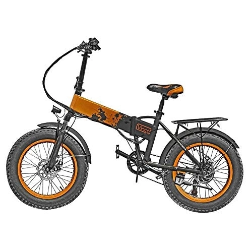 Bici elettriches : VINCO Bici ELETTRICA con PEDALATA ASSISTITA 12000-250W - Arancione (MYT-20)